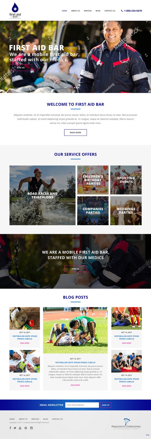 Web Design by pb for Parachute Consulting LLC | Design #16427798