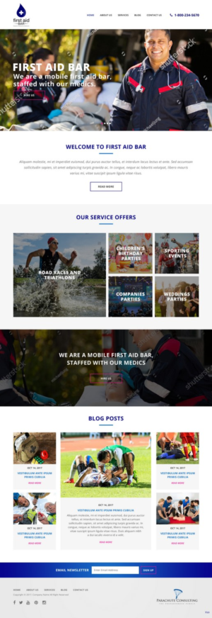 Web Design by pb for Parachute Consulting LLC | Design: #16427798