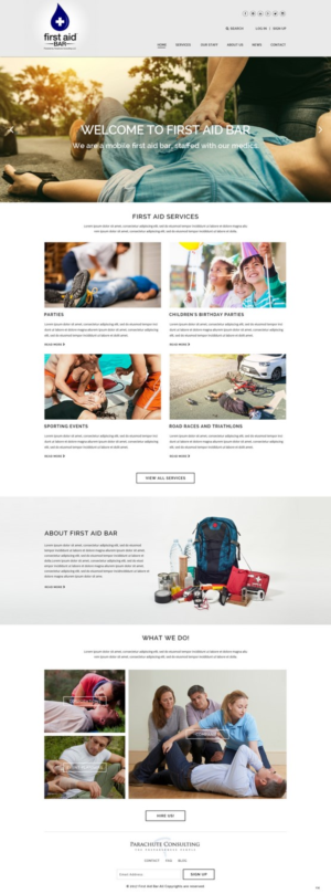 Web Design by pb for Parachute Consulting LLC | Design: #16427799
