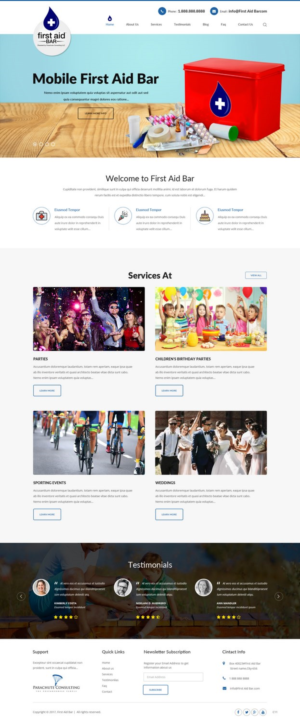 Web Design by pb for Parachute Consulting LLC | Design: #16449804