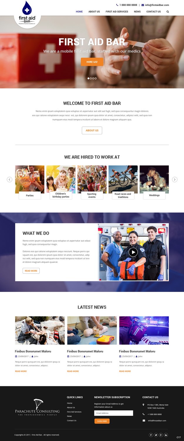 Web Design by pb for Parachute Consulting LLC | Design #16449807