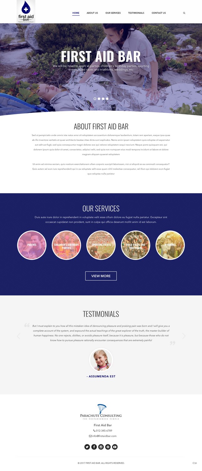 Web Design by pb for Parachute Consulting LLC | Design #16449810