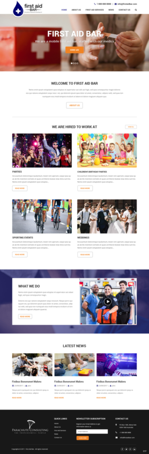 Web Design by pb for Parachute Consulting LLC | Design: #16500341