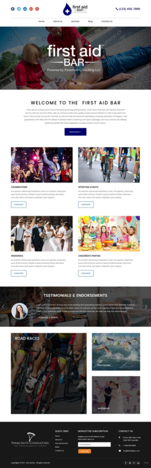 Web Design by pb for Parachute Consulting LLC | Design: #16521723