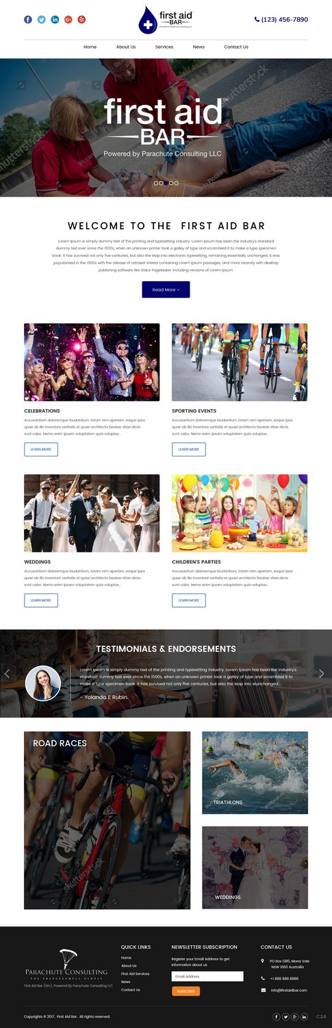 Web Design by pb for Parachute Consulting LLC | Design: #16534255