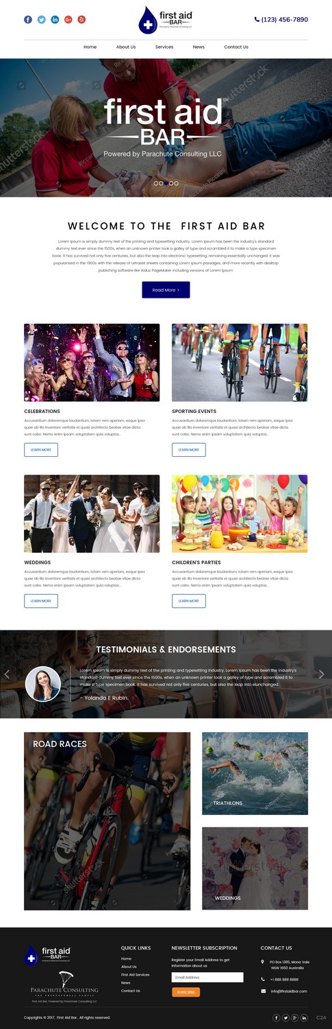 Web Design by pb for Parachute Consulting LLC | Design #16584542