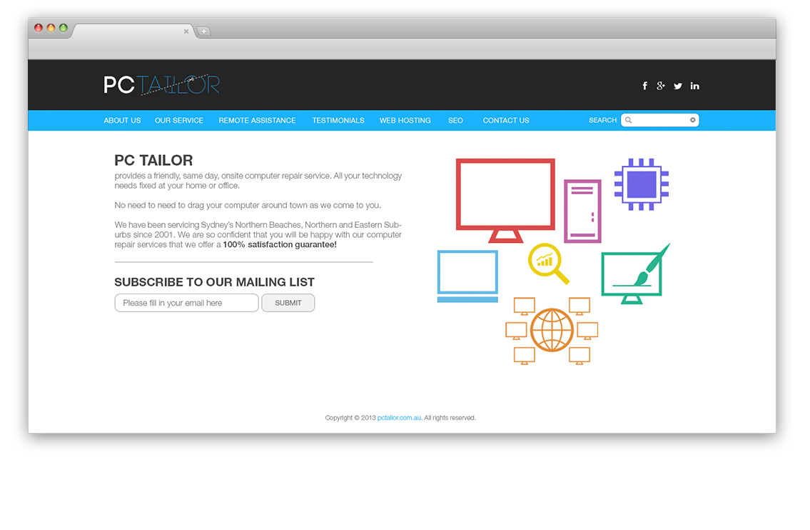 Wordpress Design by Joshuaecwf for PC Tailor | Design #2695924