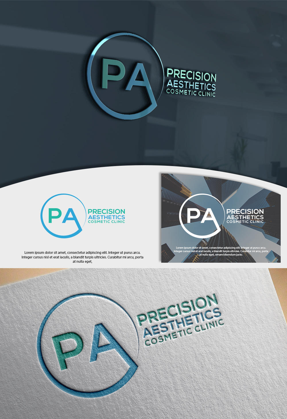 Logo Design by Renewable for Precision Aesthetics Cosmetic Clinic | Design #16391562