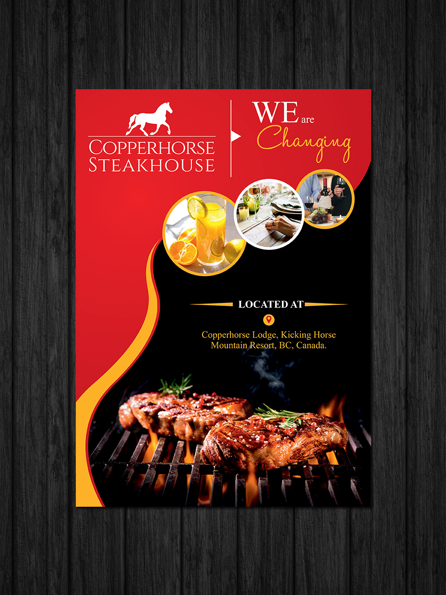 Bold, Traditional, Restaurant Poster Design for a Company by ESolz