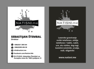 Visitenkarten-Design von AbyJohns für RV-STUDIO, Sebastijan ?tembal, s.p. | Design: #16373012