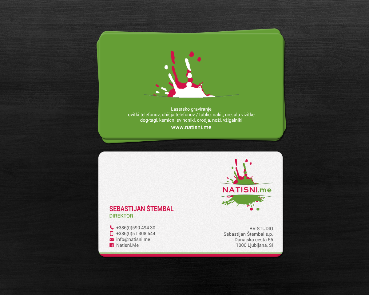 Business Card Design by chandrayaan.creative for RV-STUDIO, Sebastijan ?tembal, s.p. | Design #16374601