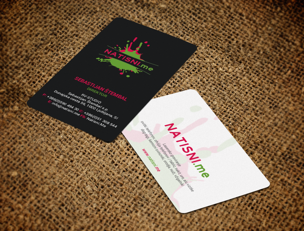 Business Card Design by chandrayaan.creative for RV-STUDIO, Sebastijan ?tembal, s.p. | Design #16374756