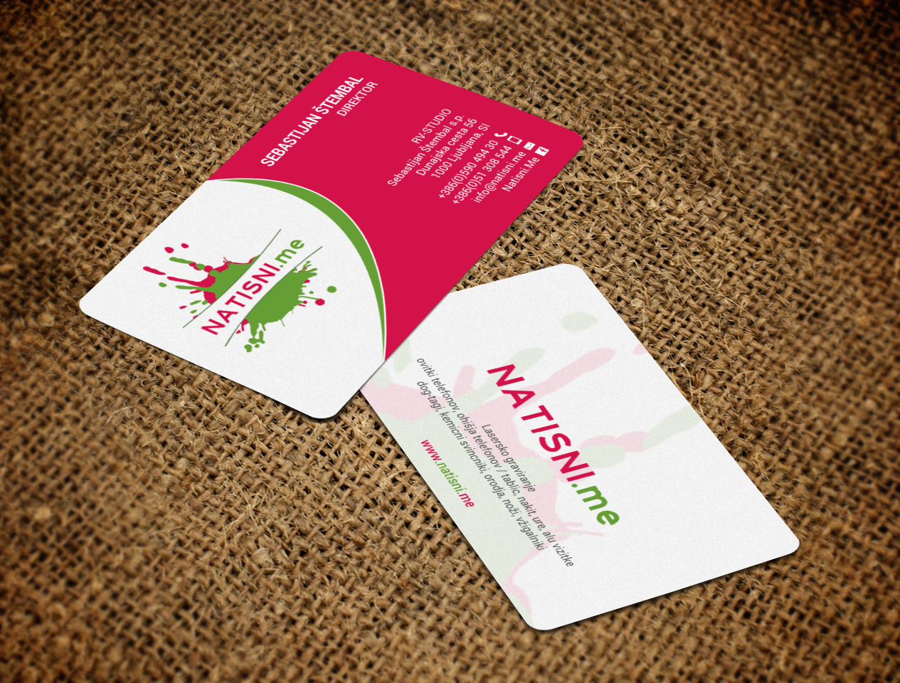 Business Card Design by chandrayaan.creative for RV-STUDIO, Sebastijan ?tembal, s.p. | Design #16374898