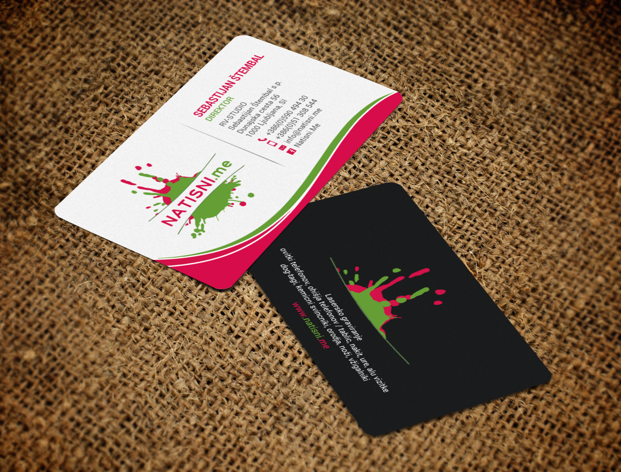 Business Card Design by chandrayaan.creative for RV-STUDIO, Sebastijan ?tembal, s.p. | Design #16374937