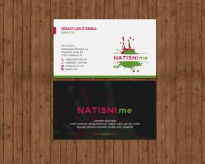 Business Card Design by chandrayaan.creative for RV-STUDIO, Sebastijan ?tembal, s.p. | Design: #16376838