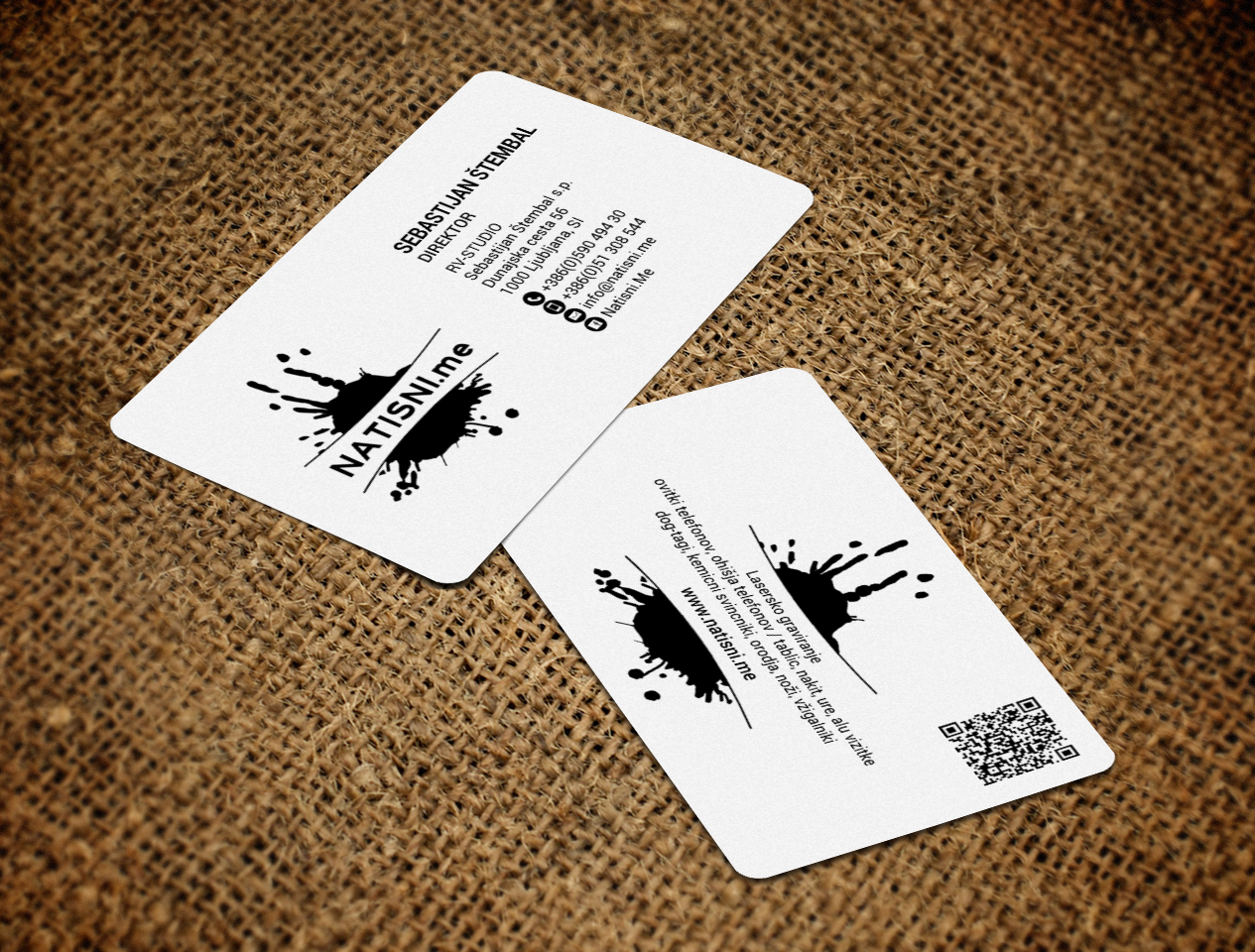 Business Card Design by chandrayaan.creative for RV-STUDIO, Sebastijan ?tembal, s.p. | Design #16387452
