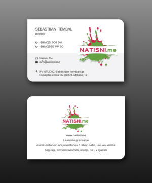 Business Card Design by Creative Jiniya for RV-STUDIO, Sebastijan ?tembal, s.p. | Design: #16376846