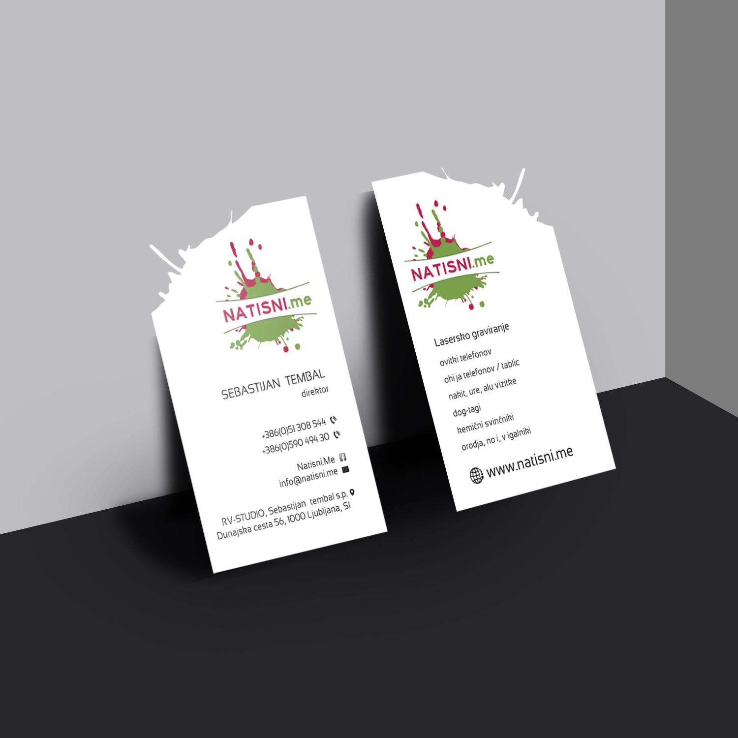 Business Card Design by Creative Jiniya for RV-STUDIO, Sebastijan ?tembal, s.p. | Design #16376847