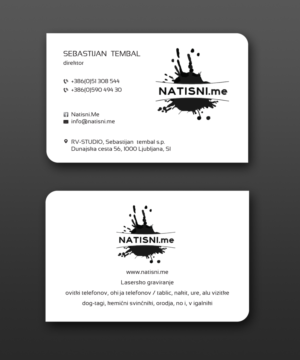 Visitenkarten-Design von Creative Jiniya für RV-STUDIO, Sebastijan ?tembal, s.p. | Design: #16380502