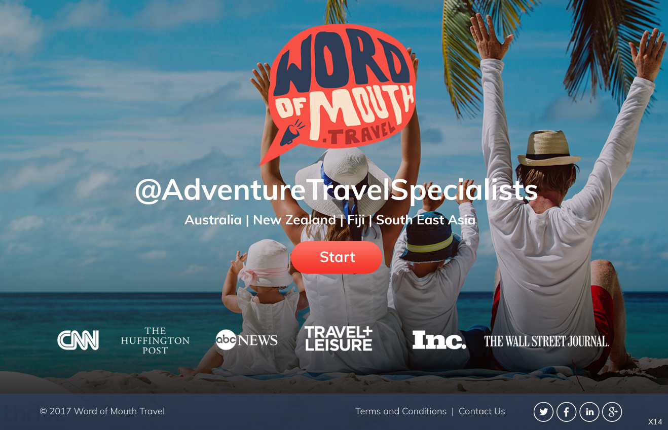Web Design by pb for Word of mouth travel | Design #16377269