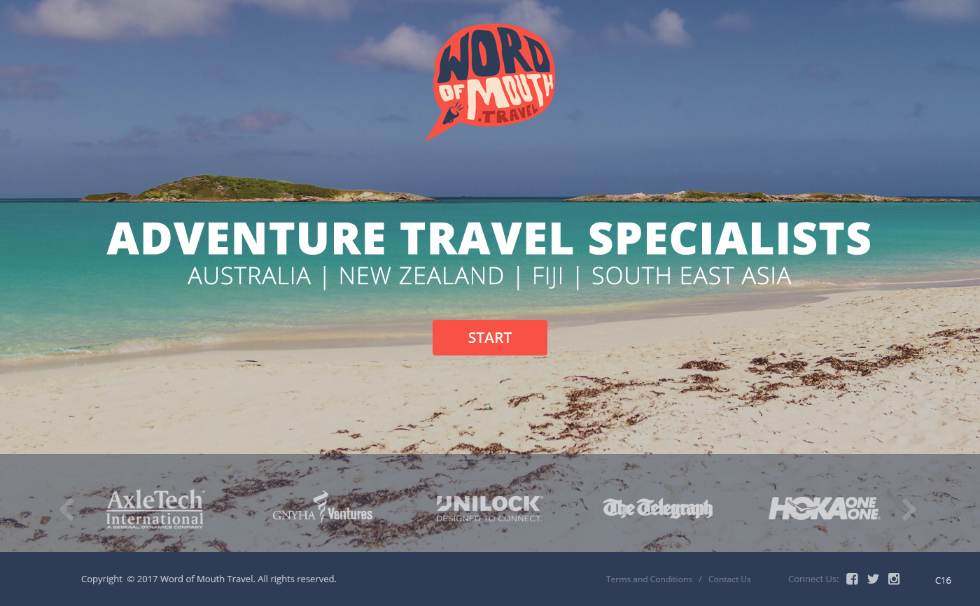 Web Design par pb pour Word of mouth travel | Design #16377271