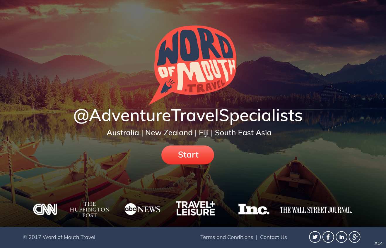 Web Design par pb pour Word of mouth travel | Design #16377272