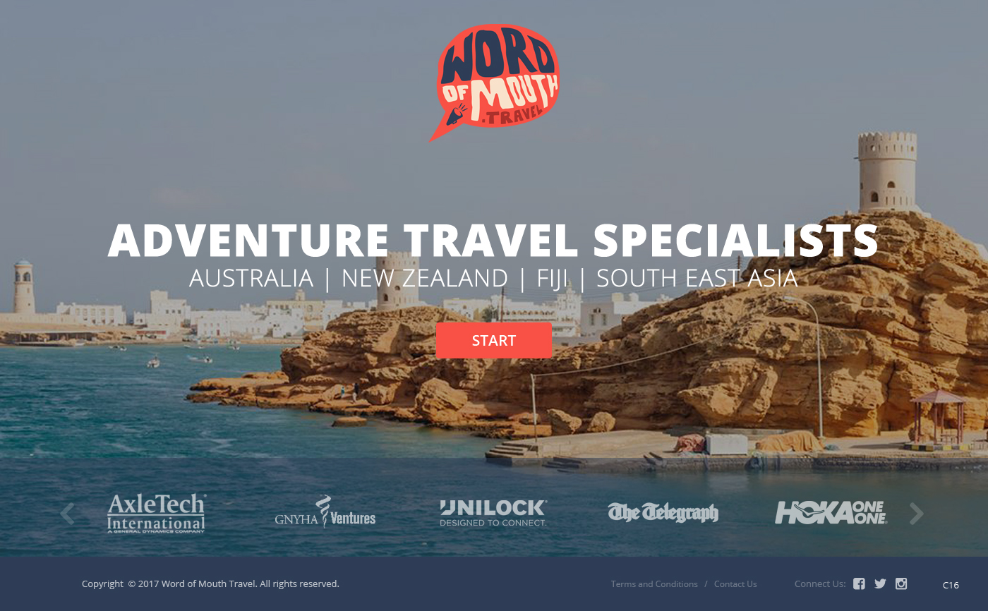 Web-Design von pb für Word of mouth travel | Design #16377287