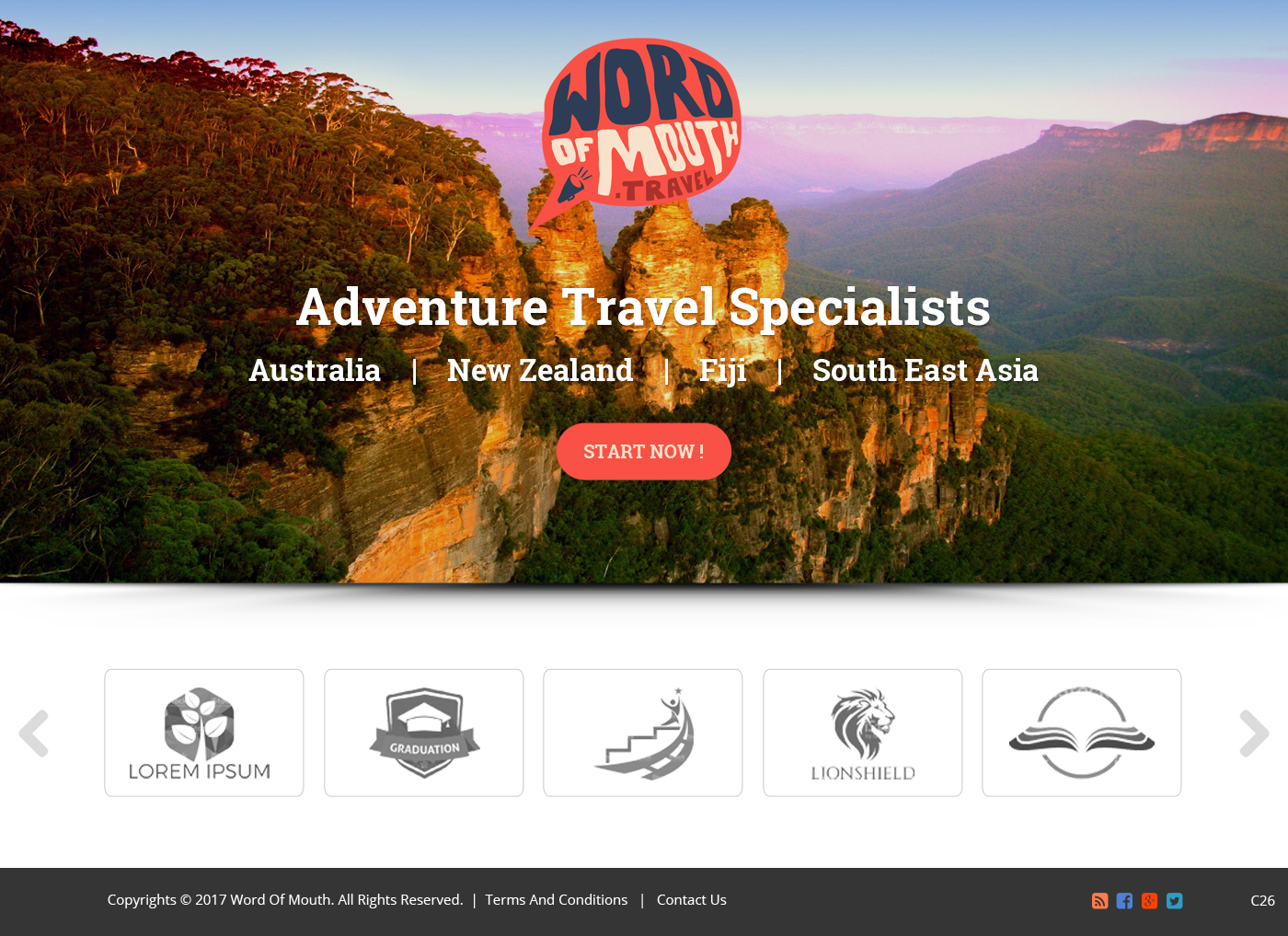 Web Design by pb for Word of mouth travel | Design #16377326