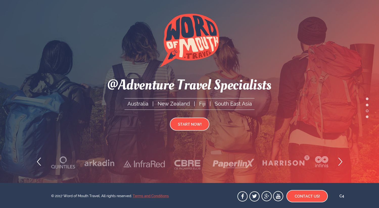 Web Design by pb for Word of mouth travel | Design #16377342