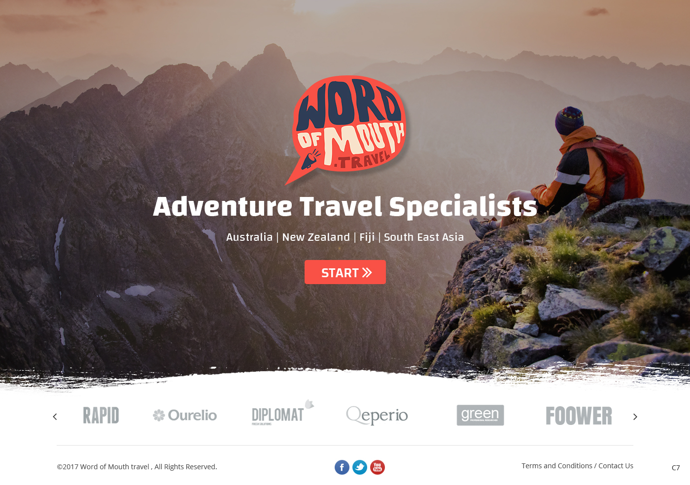 Web Design par pb pour Word of mouth travel | Design #16377343