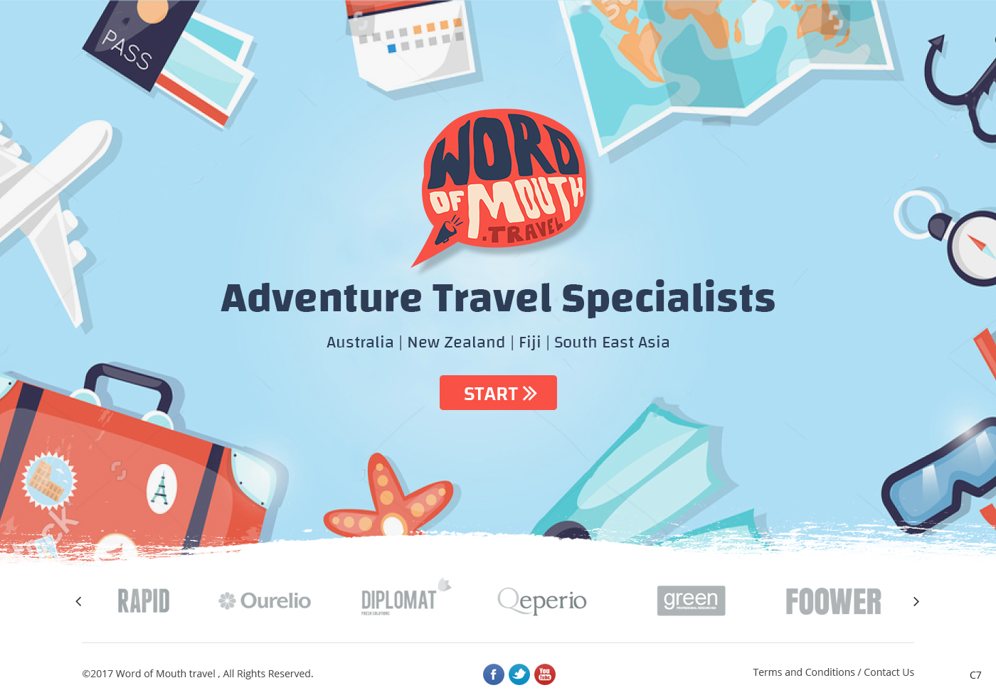 Web Design by pb for Word of mouth travel | Design #16377344