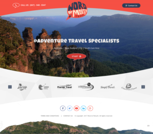 Web Design by pb for Word of mouth travel | Design: #16377387