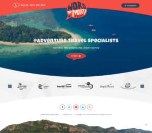 Web Design by pb for Word of mouth travel | Design: #16377389
