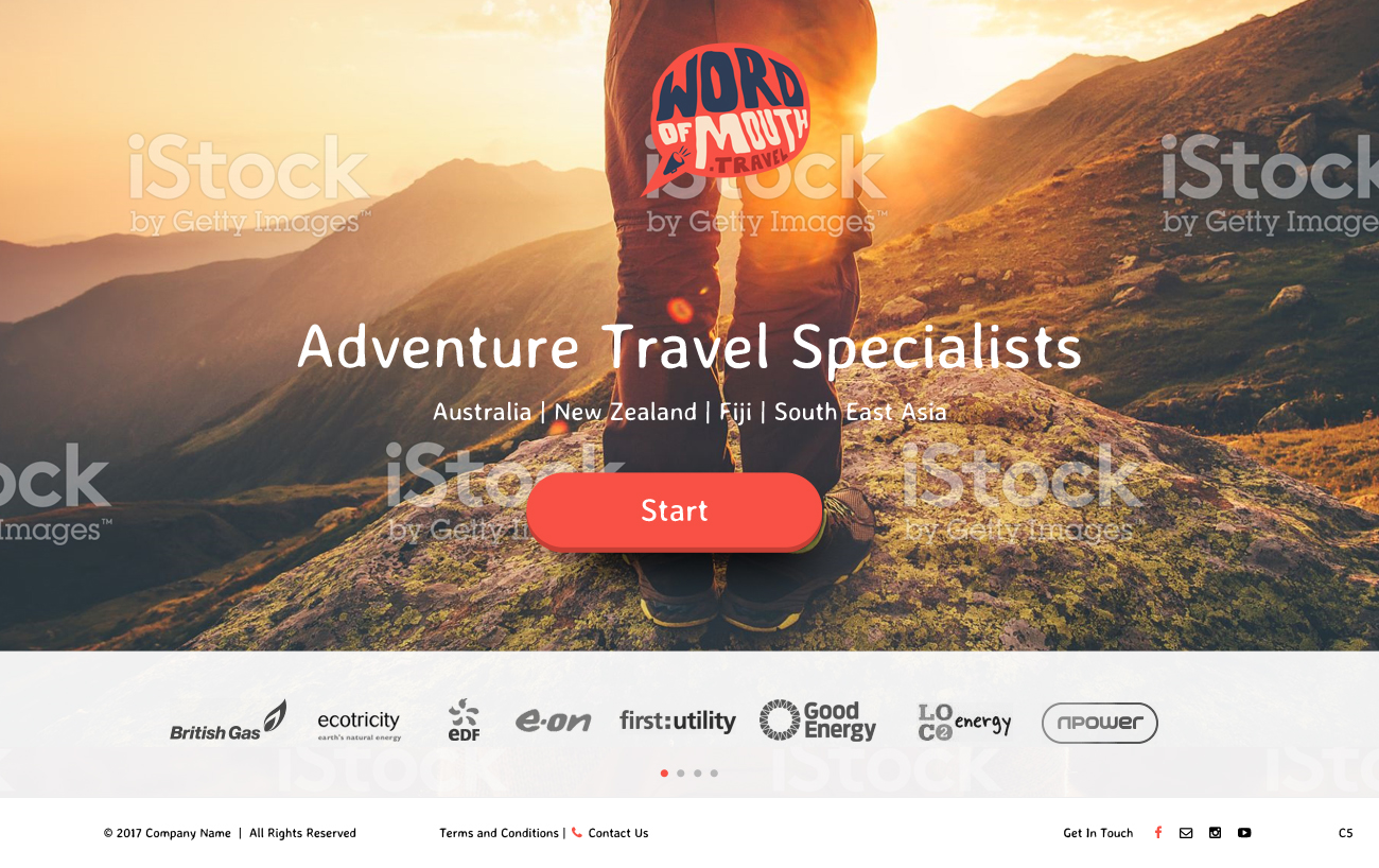 Web Design par pb pour Word of mouth travel | Design #16378230