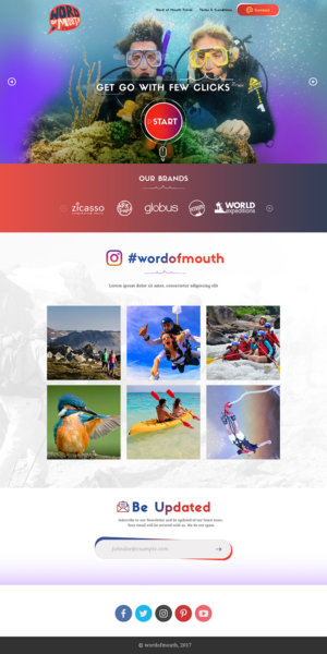 Web Design by tycheweb for Word of mouth travel | Design #16438298
