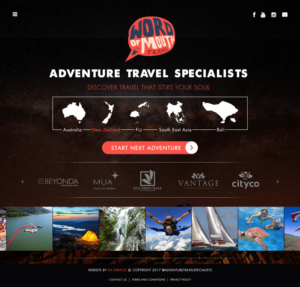 wordofmouth.travel - youth/backpackers Adventure Travel contact site | Web Design by Da Miracle