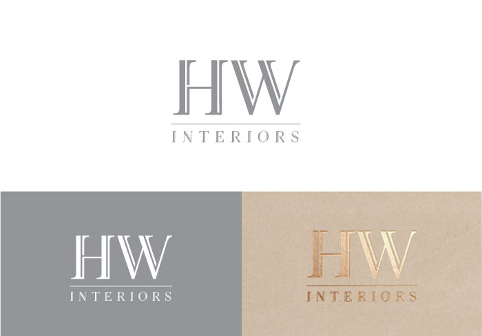 Diseño de Logo por Studiok91 para HW Interiors | Diseño #16394273