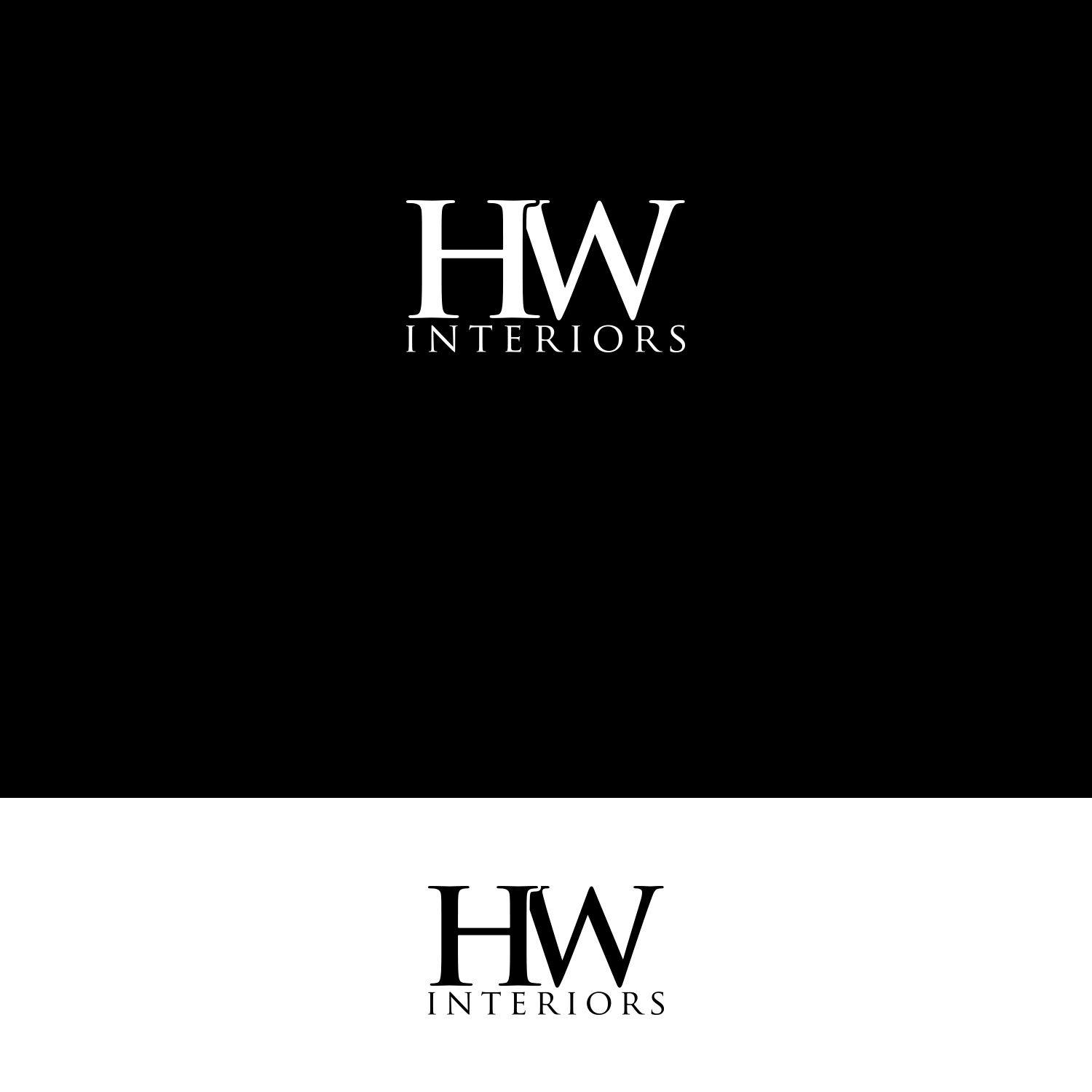 Logo Design by DesignDUO for HW Interiors | Design #16446553