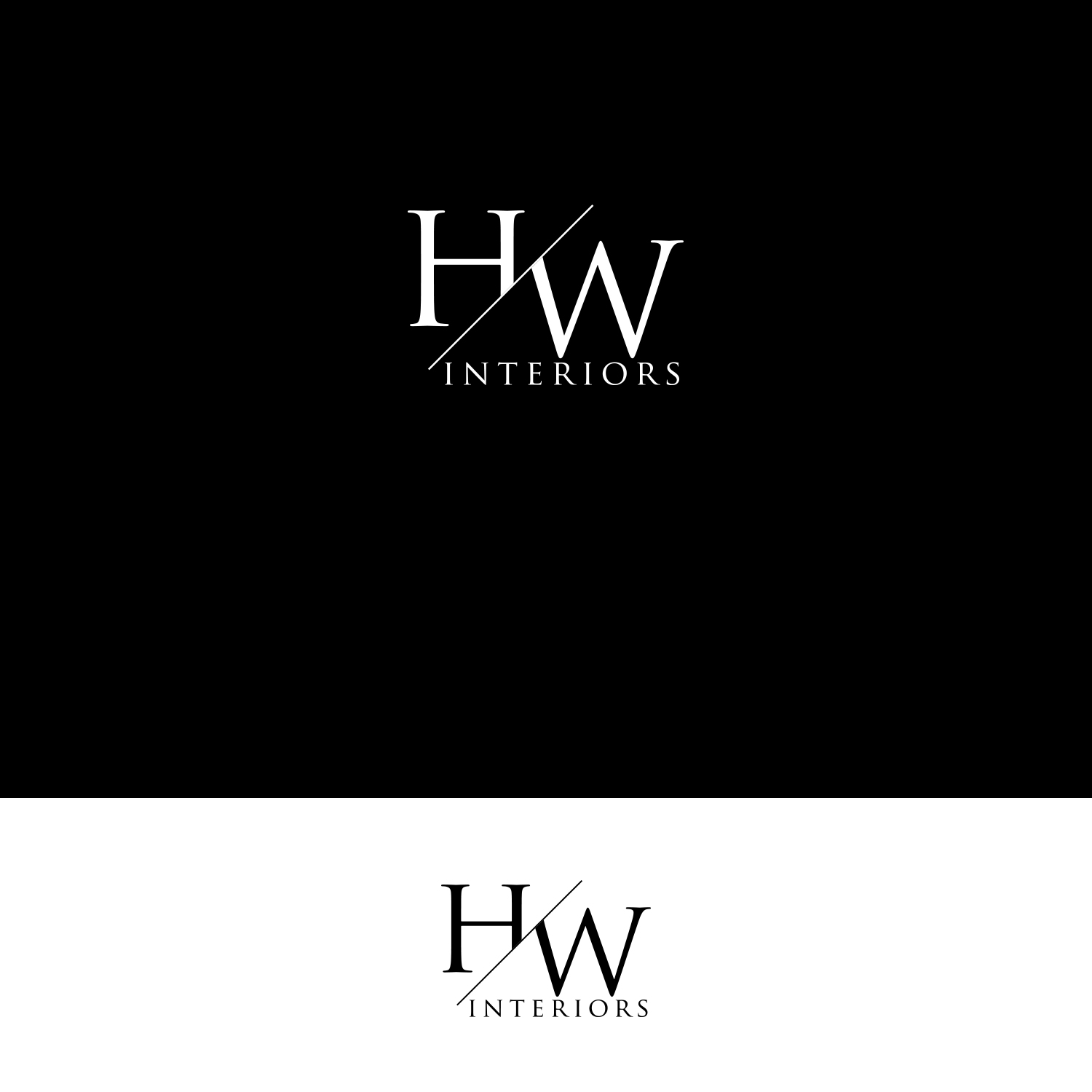 Logo Design by DesignDUO for HW Interiors | Design #16446554