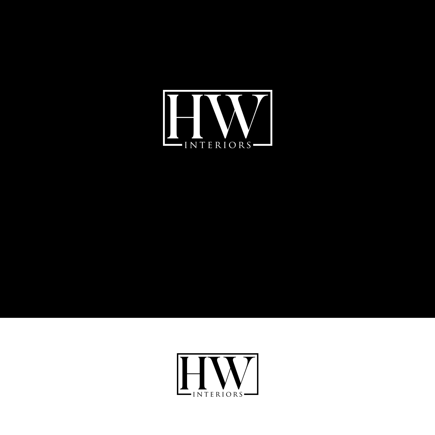 Logo Design by DesignDUO for HW Interiors | Design #16446555