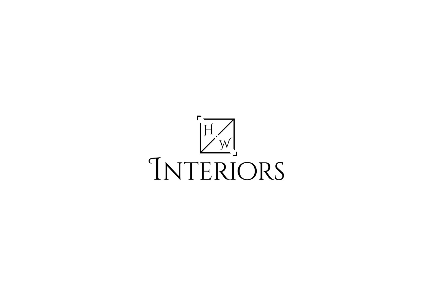 Logo Design by Aqeel Momin for HW Interiors | Design #16463136