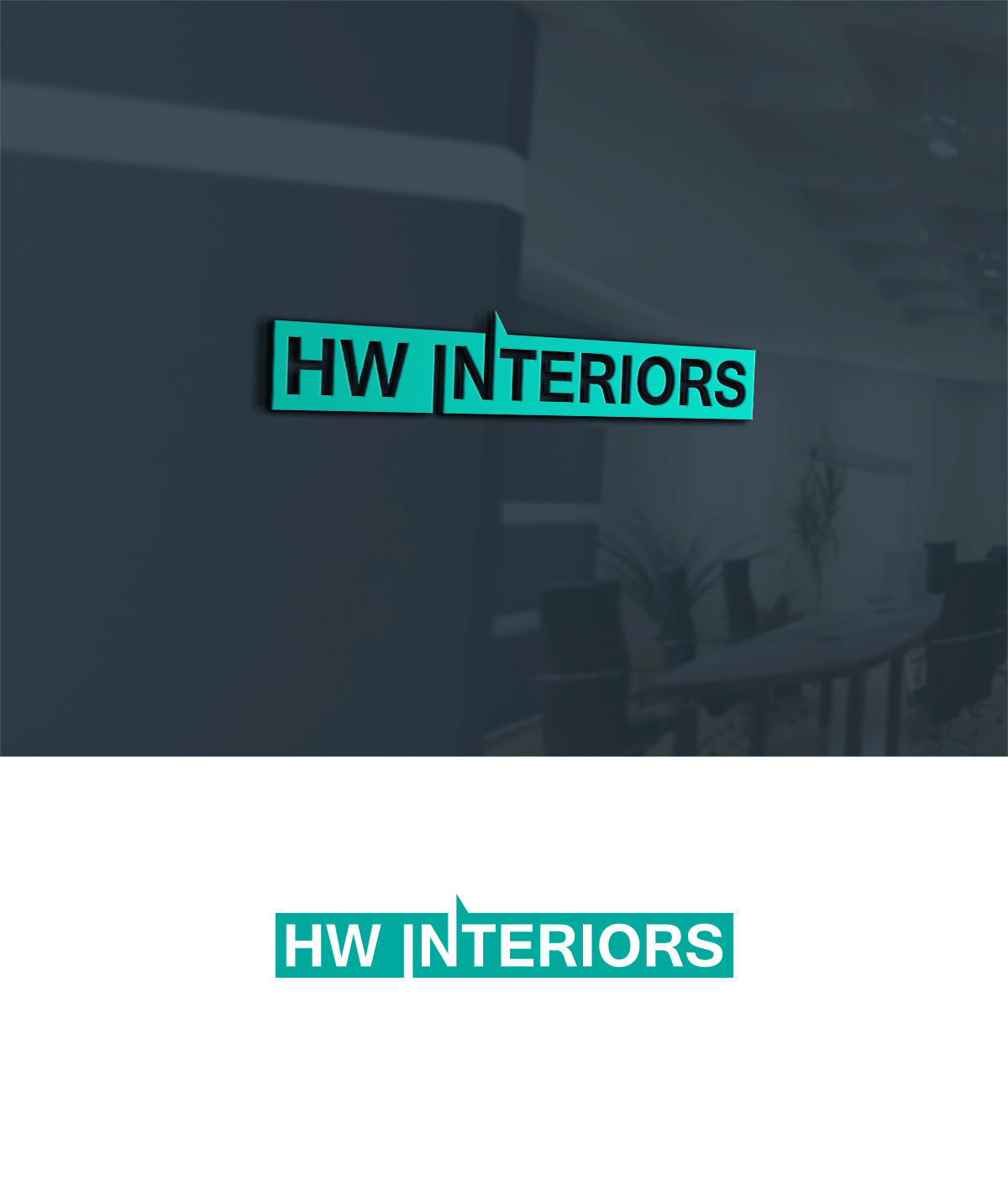 Logo Design by supercreative for HW Interiors | Design #16387919
