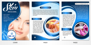 Med-Jet, no needle injectable aesthetic beauty treatment | Broschüren-Design von SAI DESIGNS