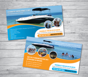 Charter boat business marketing piece