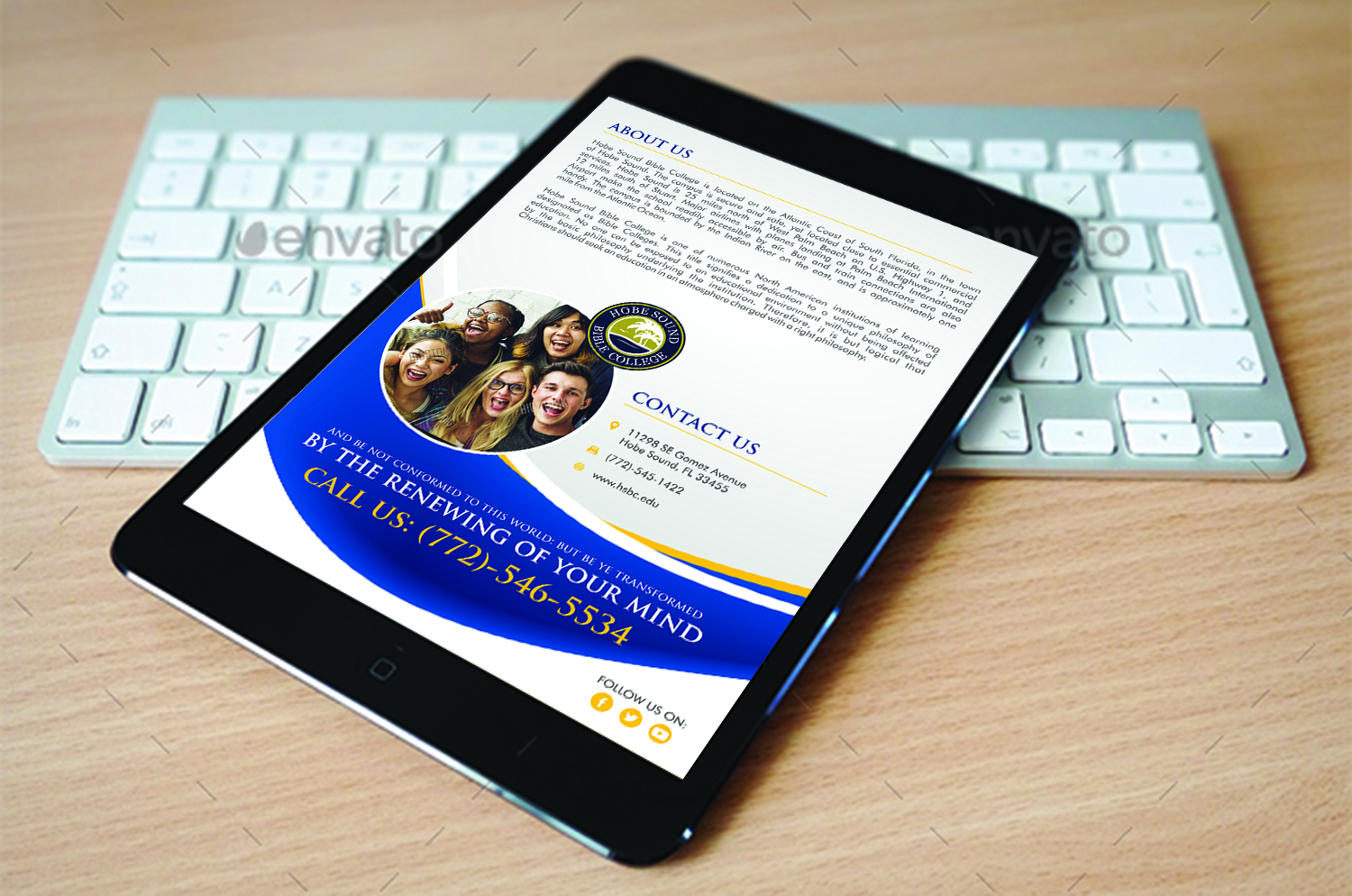 Brochure Design by ecorokerz for HOBE SOUND BIBLE COLLEGE | Design #16371129