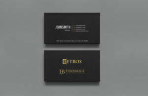 ETROS/ ETROS BLACK Business Card  | Card Design by Xpert