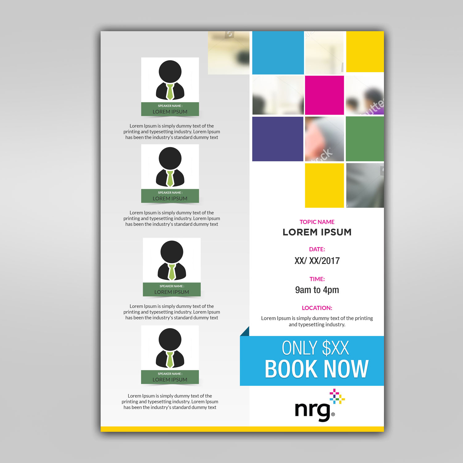 modern professional marketing flyer design for cathy macaione