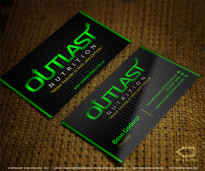 Business Card Design by KD Designz for Outlast Nutrition | Design #2720409