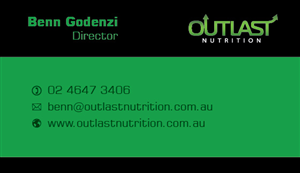 Business Card Design by Krishna for Outlast Nutrition | Design #2672780