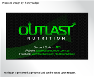 Business Card Design by rustee for Outlast Nutrition | Design: #2654876